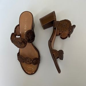 LAST CHANCE...WILL BE GONE ON MONDAY...Jack Rogers mid heel sandals Bronze color